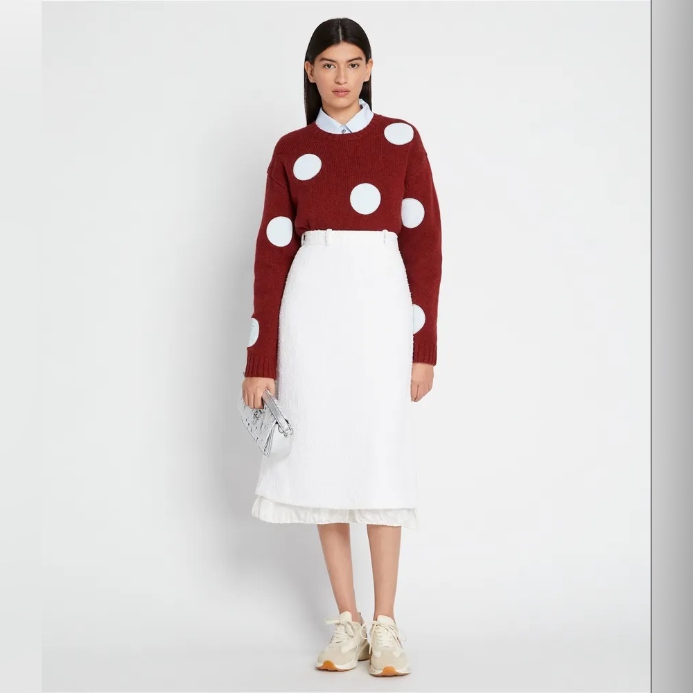NWT Tory Sport Relaxed Dot Wool Sweater Pullover